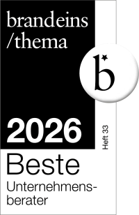 BrandEins Berater2026 Logo SW DE basic